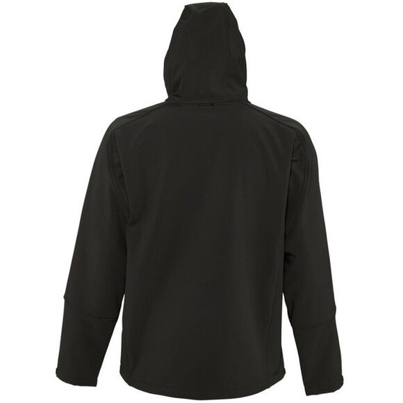 SOLS Mens Replay Soft Shell Zip up Jacket (Windproof And Water Resistant) / Bla - Picture 3 of 4